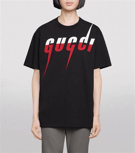 black gucci blade shirt|Gucci shirt women black.